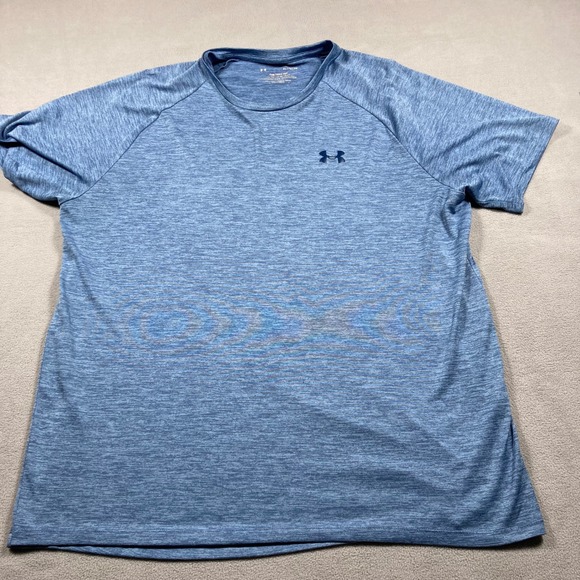 Under Armour Other - Under Armour Tee Mens XL Blue Short Sleeve The Tech Tee Heathered